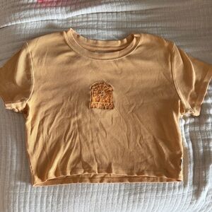 Rip Curl orange embroidered top